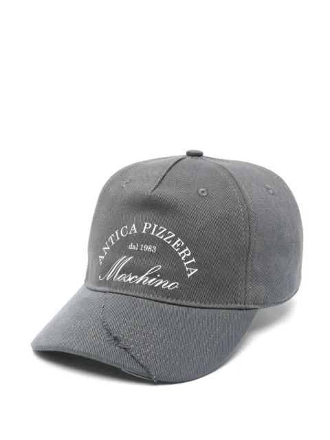 Moschino gorra con logo estampado