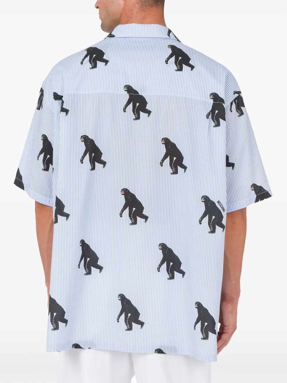 Moschino Overhemd met grafische print Blauw