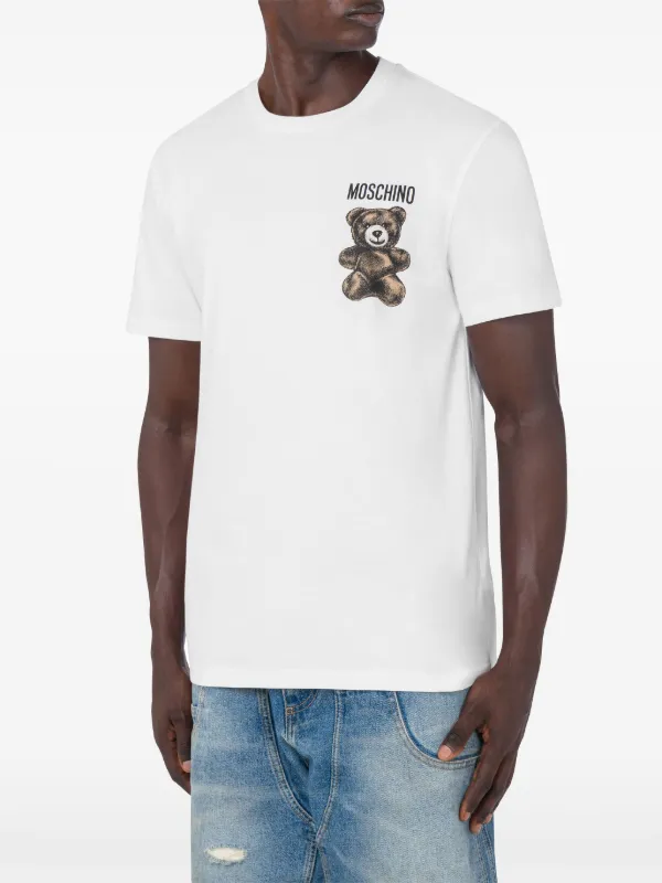 ★Moschino★ Teddy Bear T-Shirt White AEF251EV070805411001 A Moschino Teddy Bear T-shirt | White | FARFETCH PL