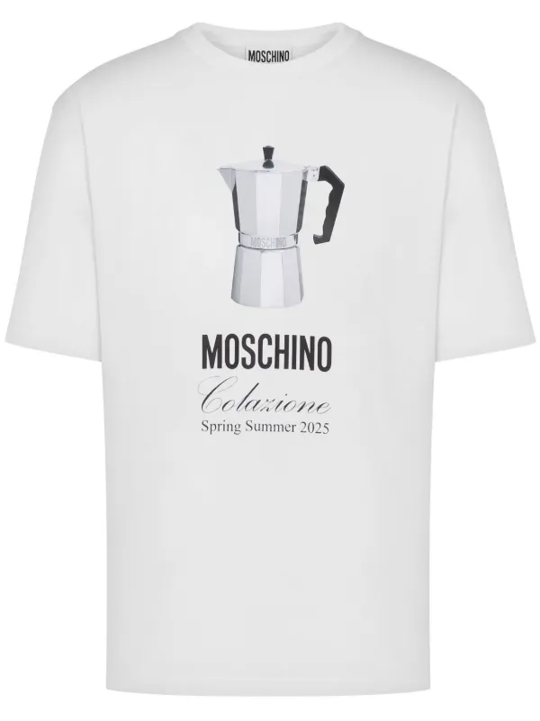Moschino Slogan-print T-shirt in White