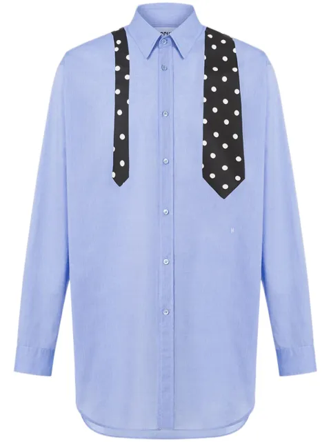 Moschino 타이 프린트 셔츠