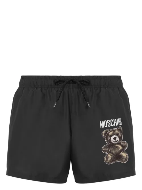 Short de bain à logo imprimé - Moschino - Modalova