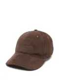 Moschino logo-debossed cap - Brown
