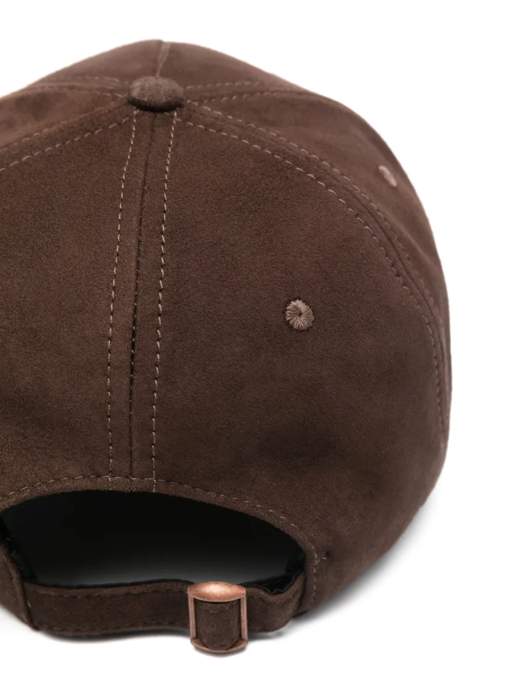 Moschino logo-debossed cap - Bruin