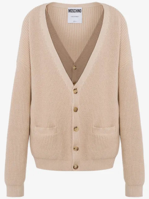 Moschino ribbed-knit cardigan 