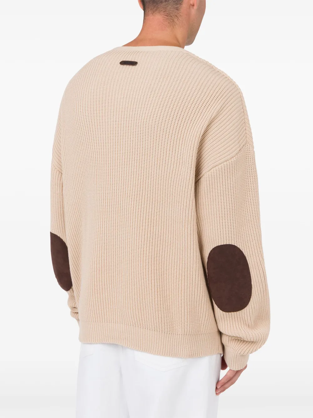 Moschino Ribgebreid vest Beige