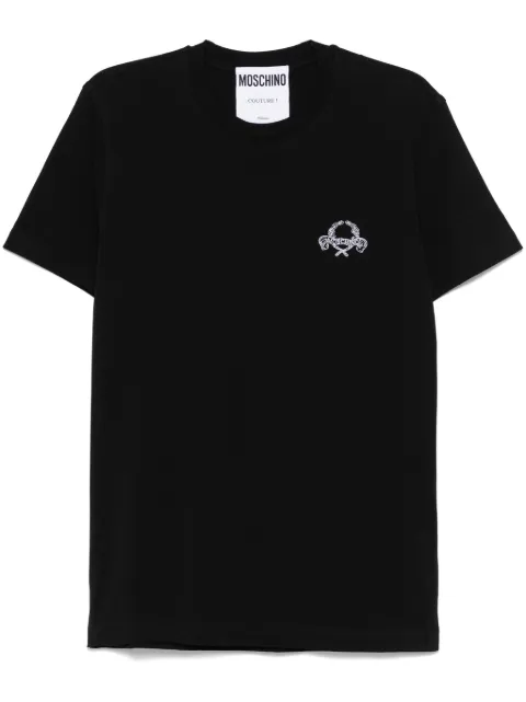 Moschino logo-embroidered T-shirt