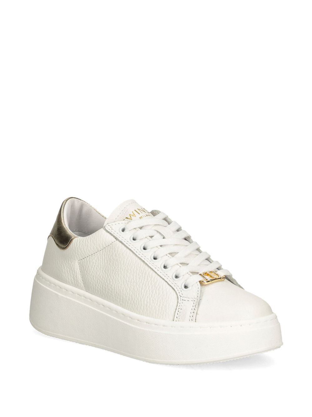 TWINSET leather sneakers - Wit