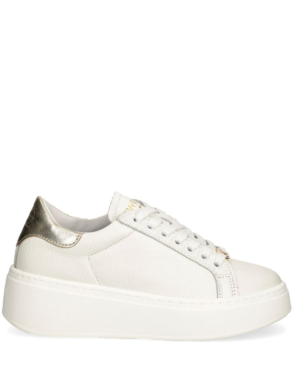 TWINSET leather sneakers White