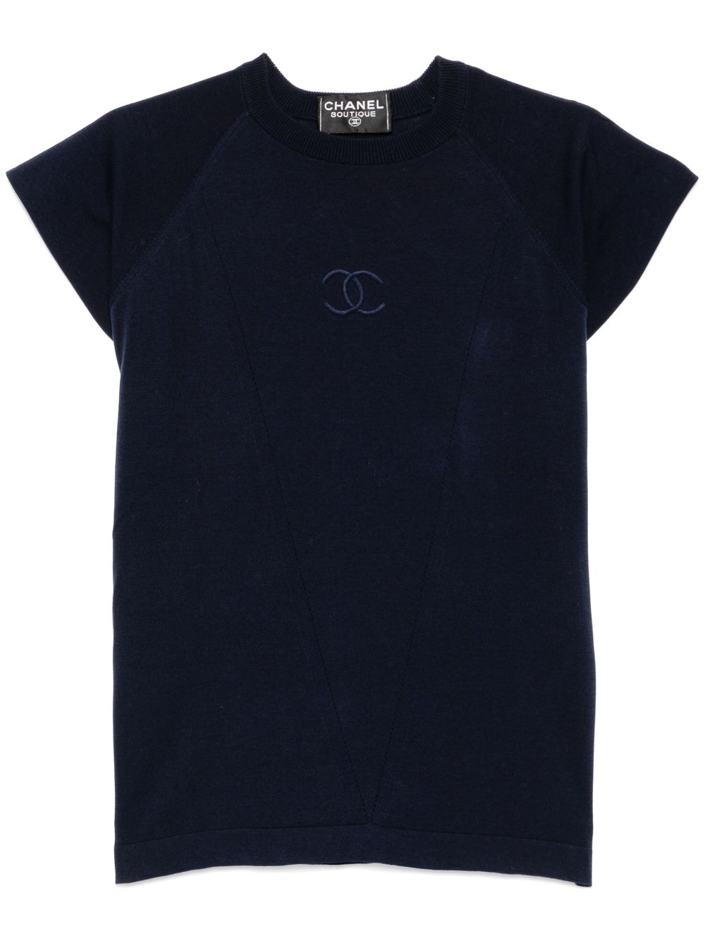 CHANEL 1990-2000s sleeveless knitted top Women