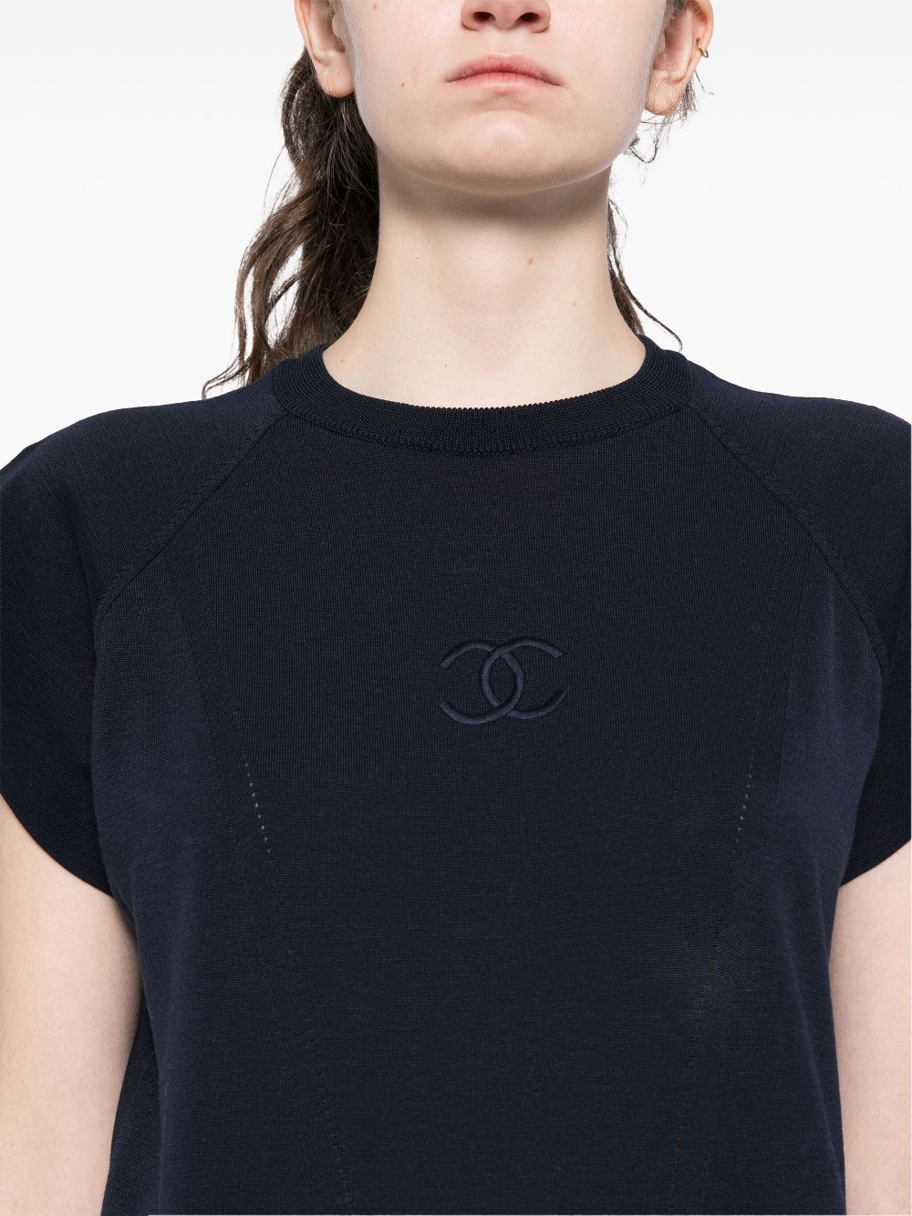 CHANEL 1990-2000s sleeveless knitted top Women