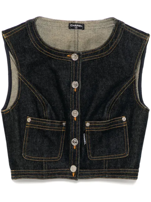 Veste sans manches (années 1990-2000) - CHANEL Pre-Owned - Modalova