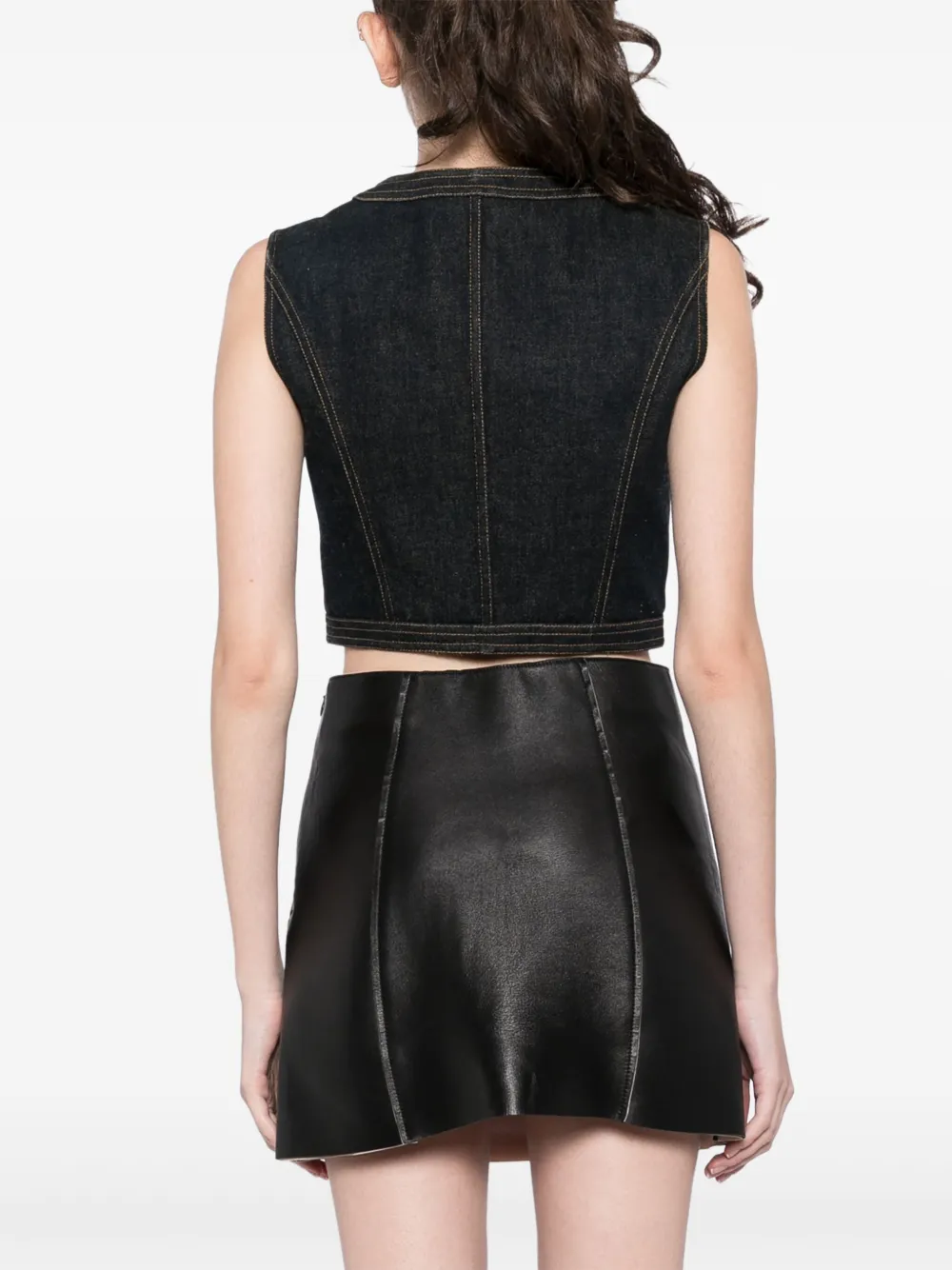 CHANEL Pre-Owned 1990-2000s ärmellose Jeansweste | Pre-owned & Archive | Image 4