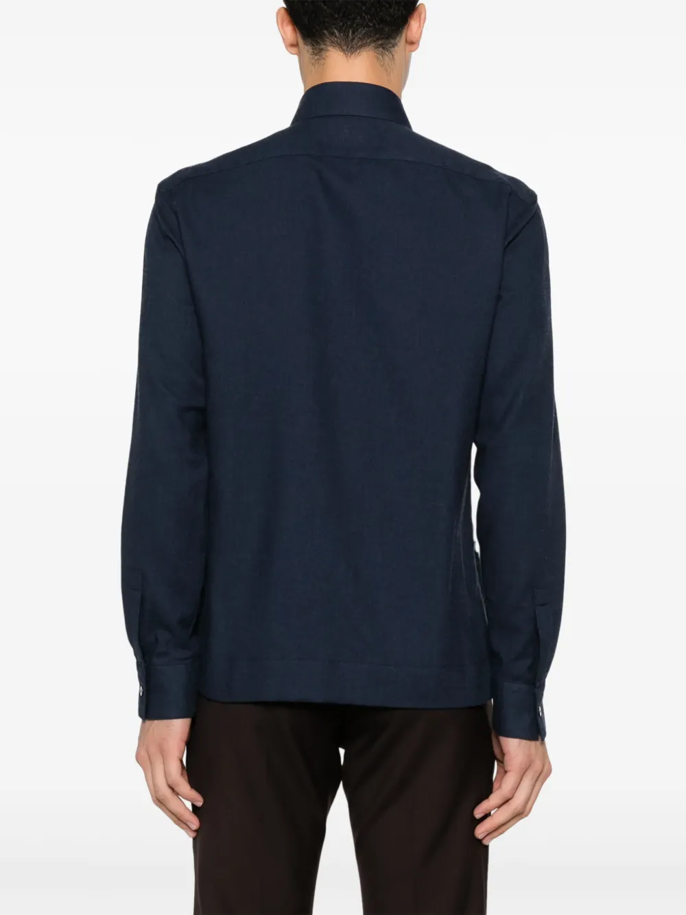 Xacus Flanellen overhemd Blauw