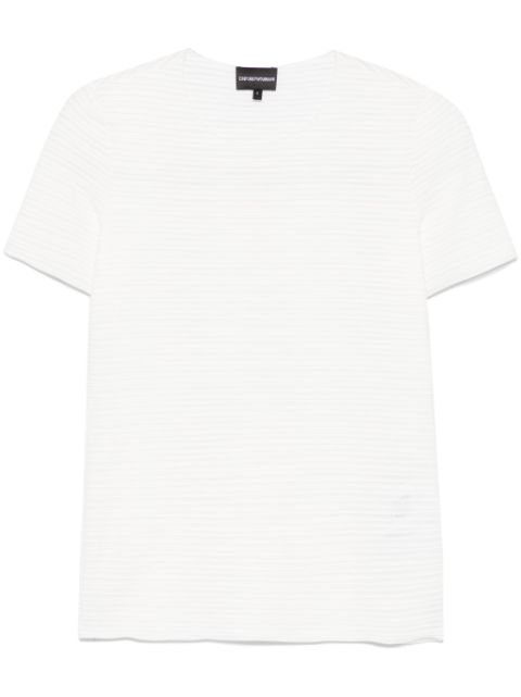 Emporio Armani textured T-shirt Women