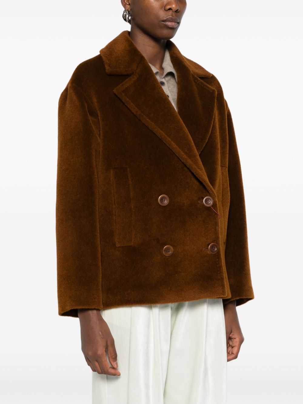 Shop Max Mara Filovia Jacket In Brown