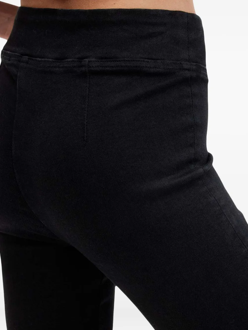 Allsaints Dani Pull-on Flared Trousers In Black