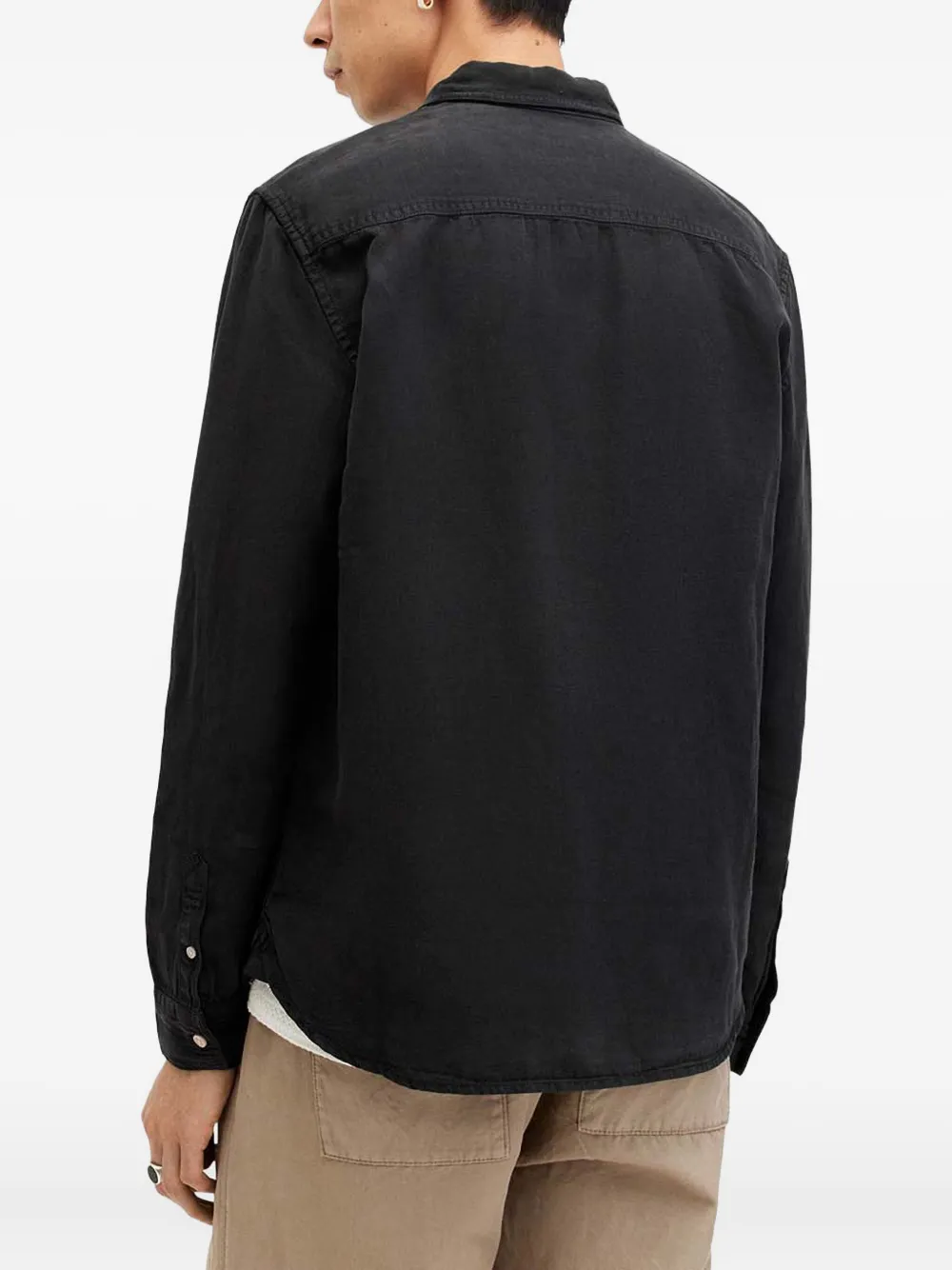 AllSaints Laguna button-down overhemd met lange mouwen Zwart