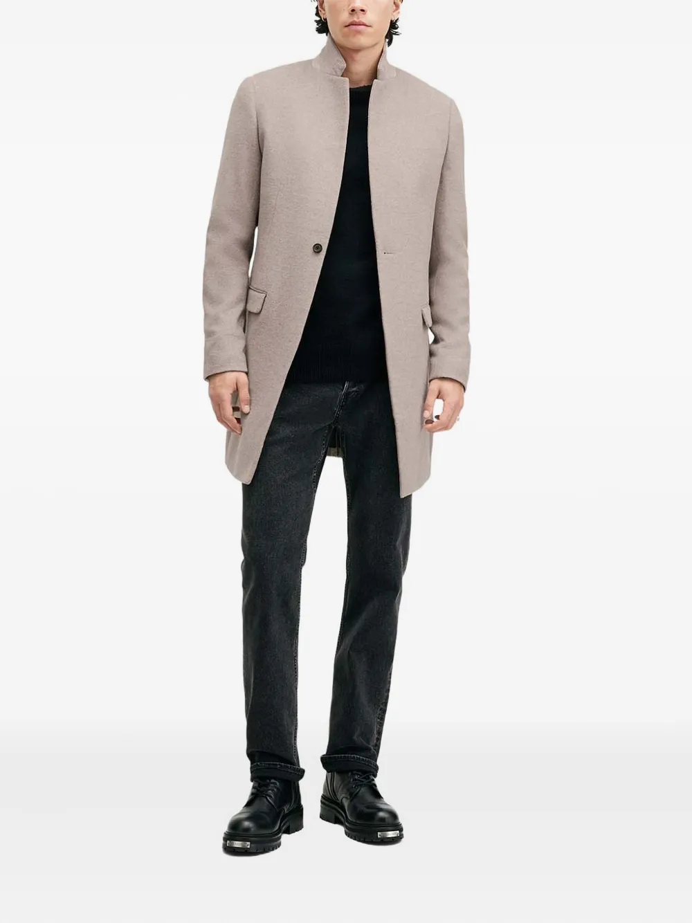 AllSaints Hargrove single-breasted coat | Single Breasted Coats | Image 2