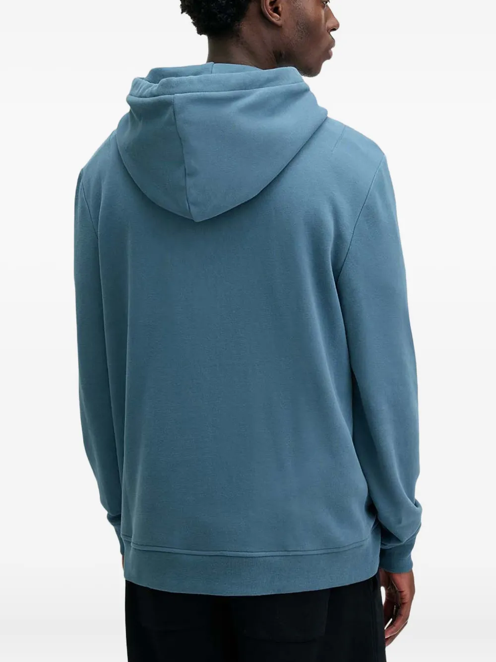 AllSaints Raven hoodie met geborduurd logo Blauw