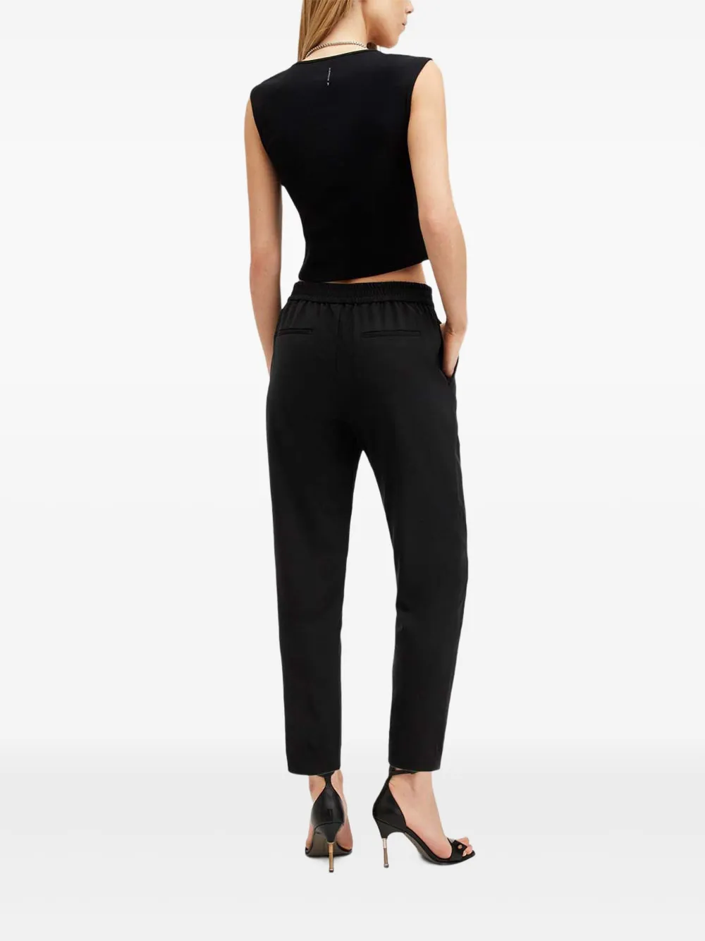 AllSaints Aleida geplooide broek Zwart