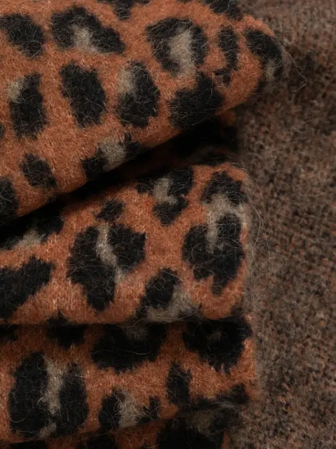 AllSaints cheetah-intarsia scarf 29AS101578 - 2