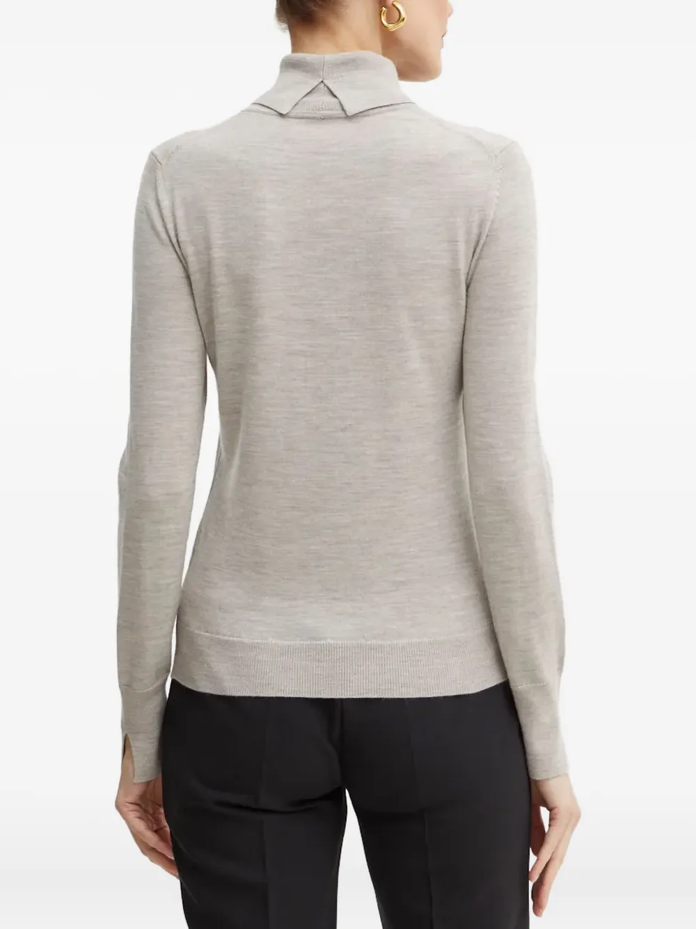 Hugo Boss Fasecta Turtleneck Sweater In Gray