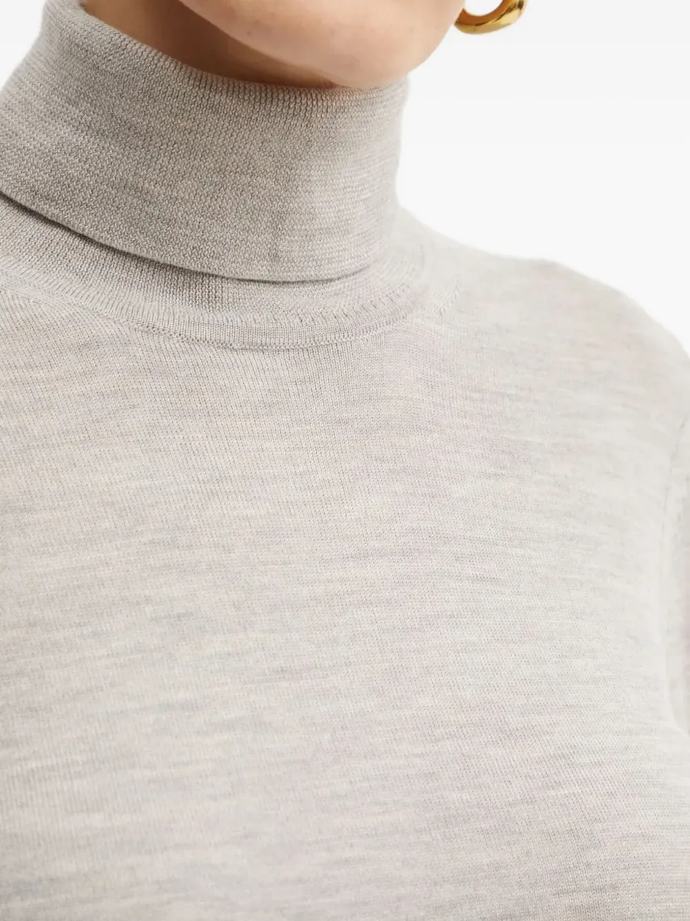 Hugo Boss Fasecta Turtleneck Sweater In Gray