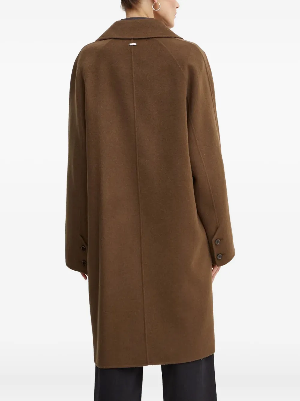 Hugo Boss Coat Boss Woman Color Coffee In Brown