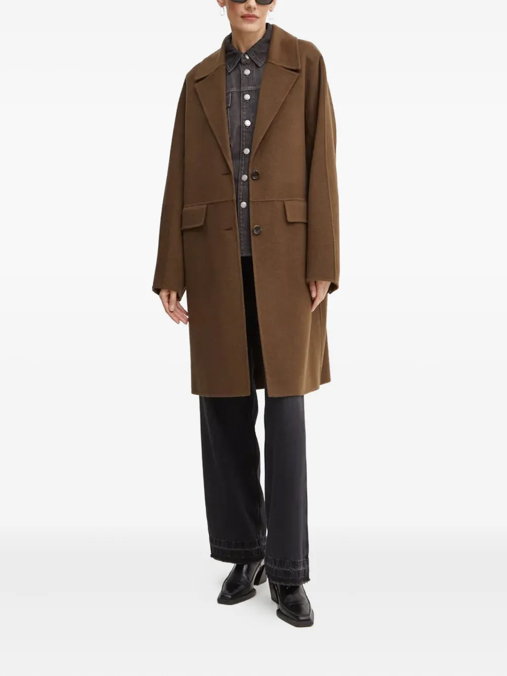BOSS button pocket coat | Single Breasted Coats | Image 2