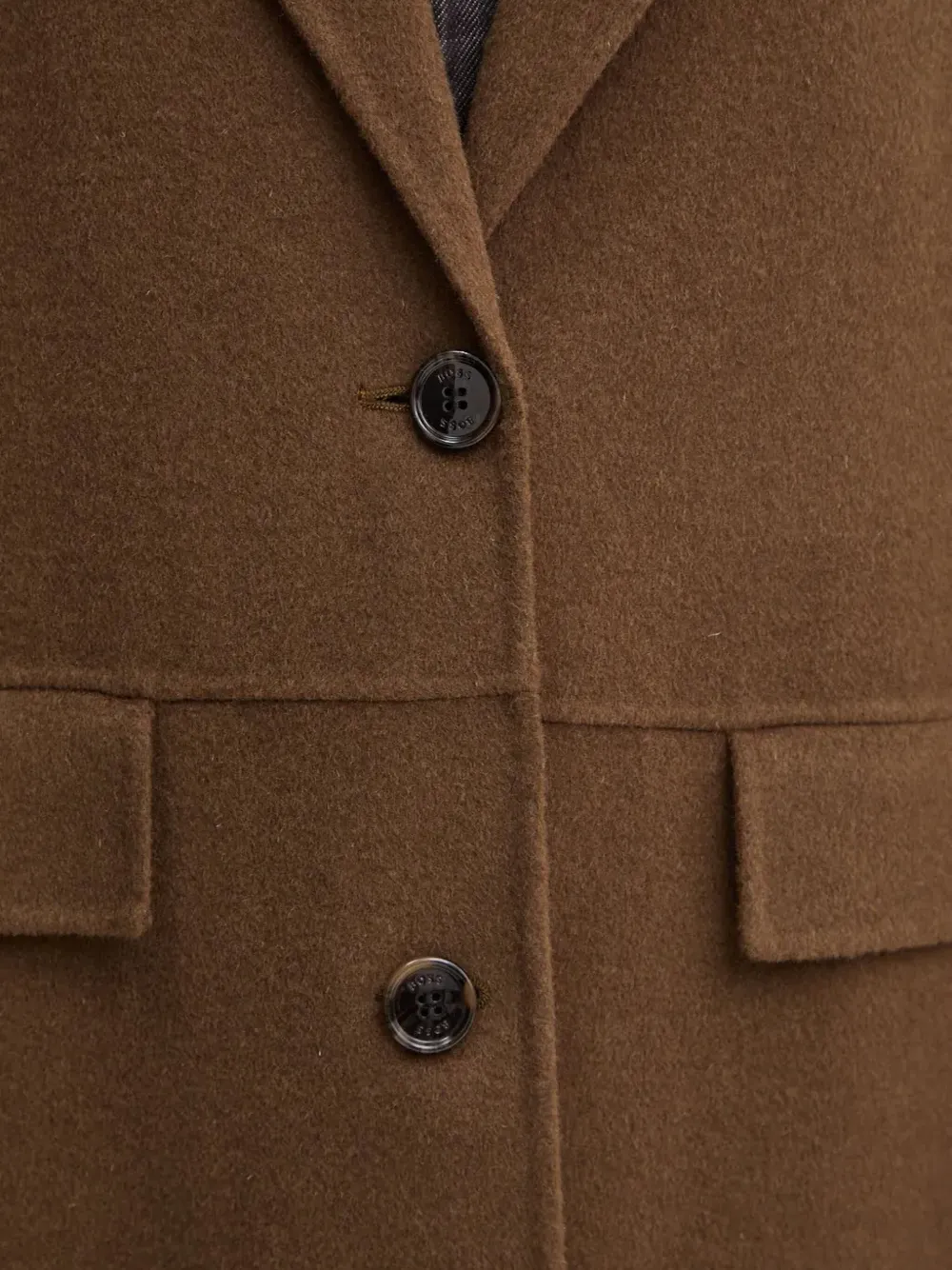 Hugo Boss Coat Boss Woman Color Coffee In Brown