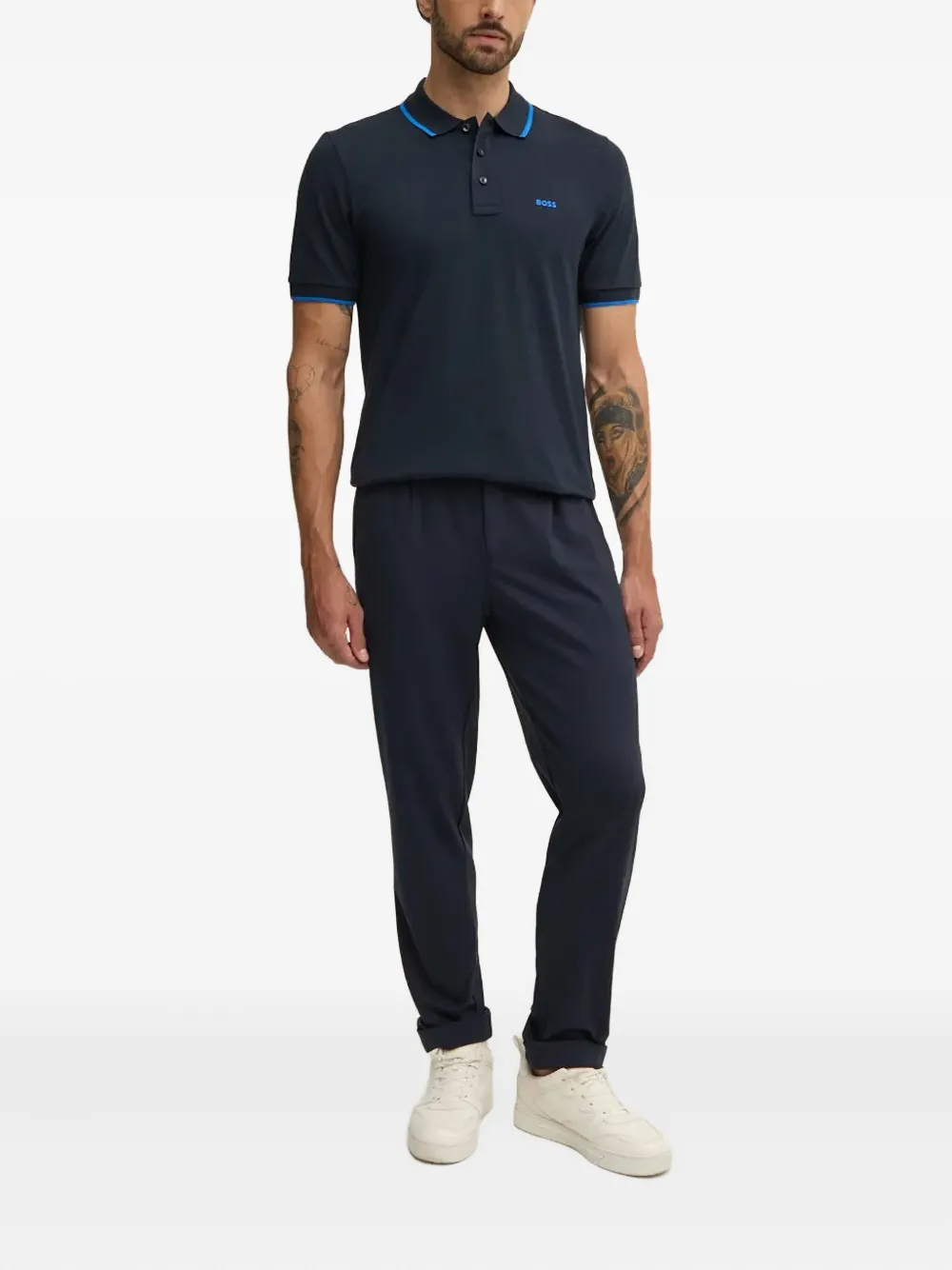 BOSS Parlay 190 buttoned polo shirt | Image 2