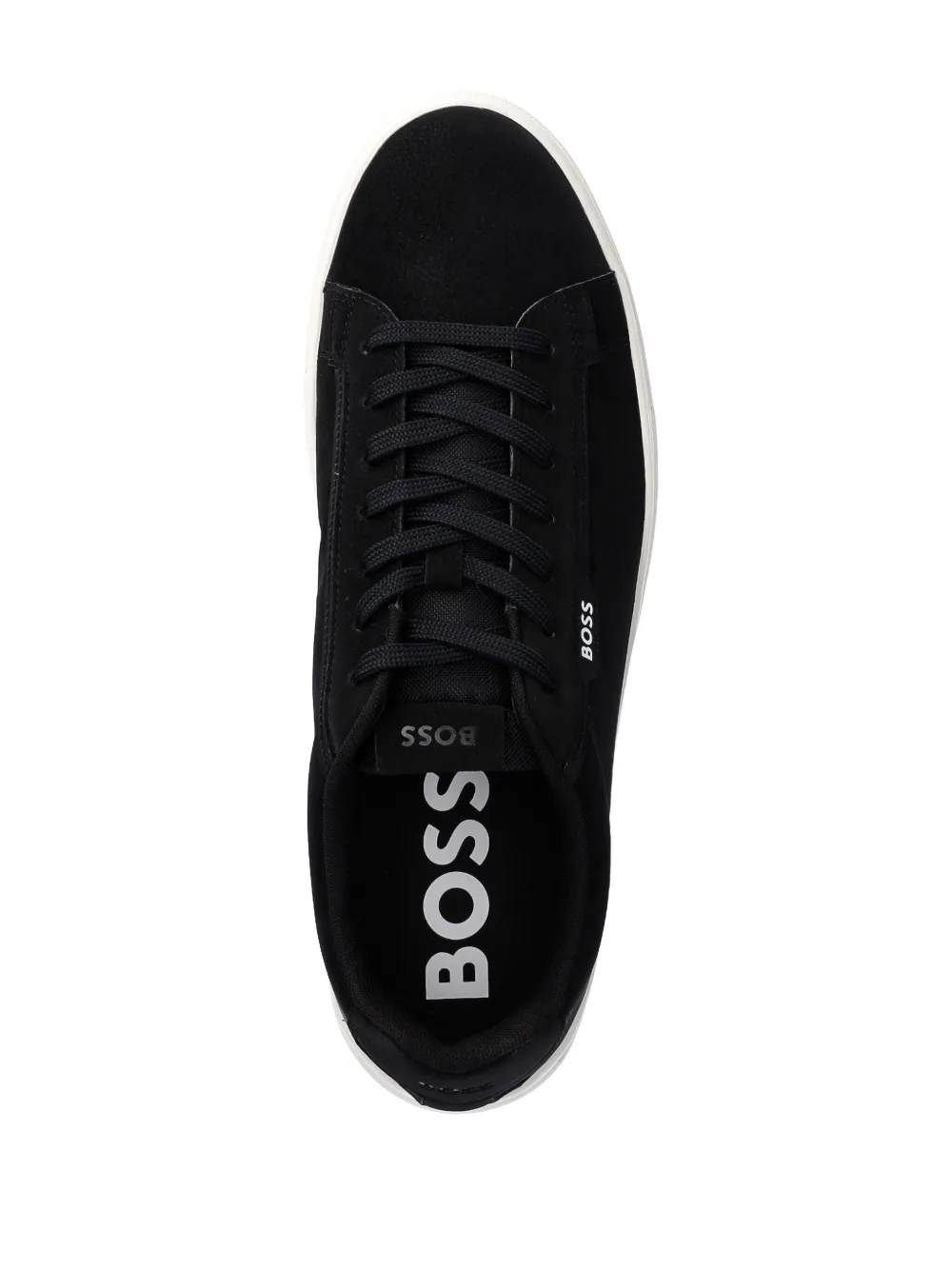 BOSS Sneakers met logo Zwart