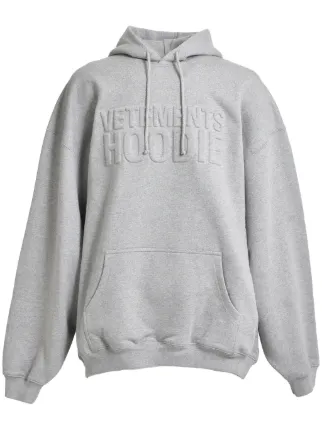 VETEMENTS ロゴ パーカー | グレー | FARFETCH JP