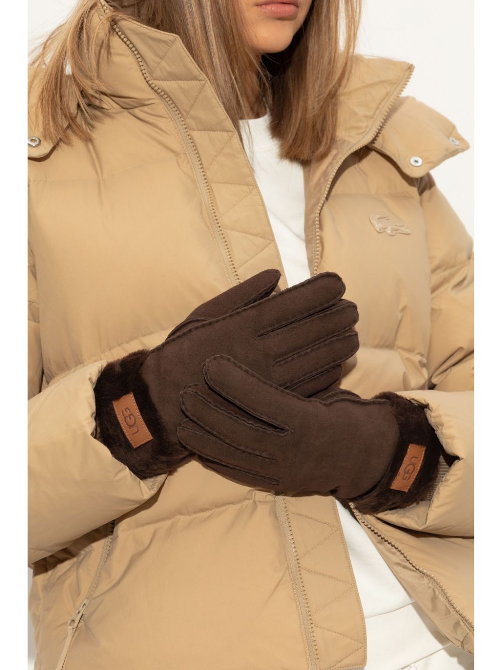 UGG suede gloves - Bruin