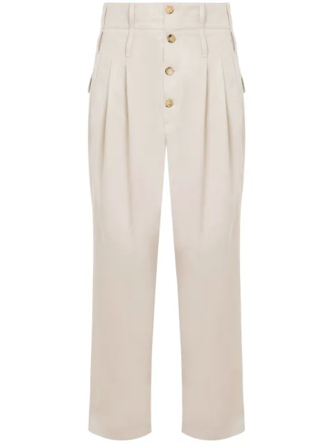 Moschino double-waistband trousers