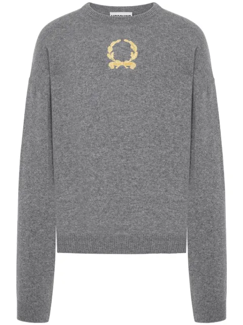 Moschino Laurel-embroidered jumper