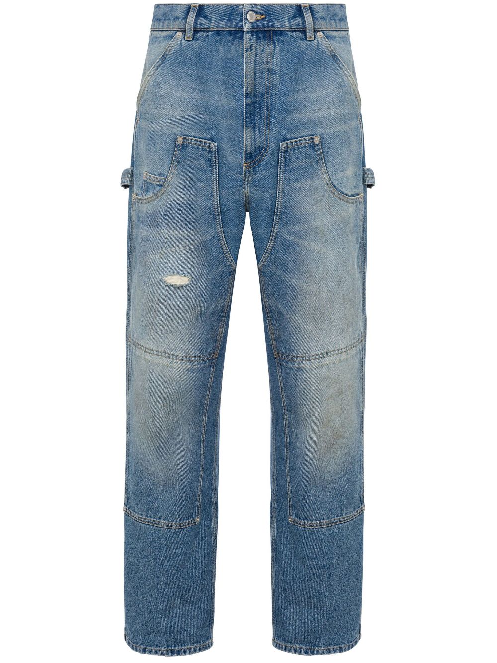 Moschino panelled jeans - Blue