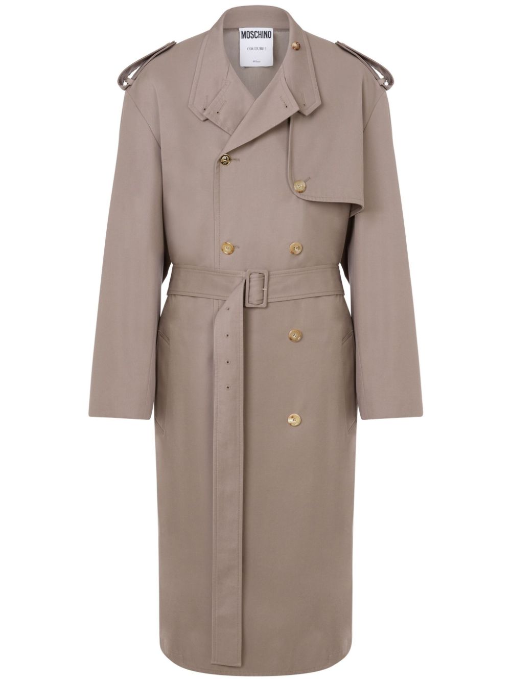 double-breasted trench coat