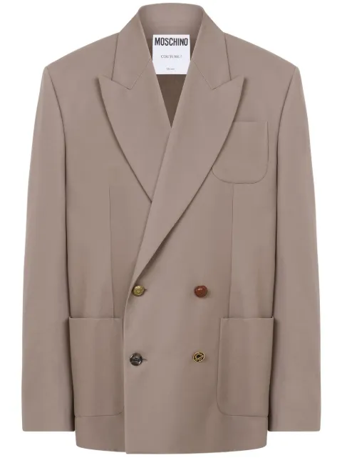 Moschino blazer con doble botonadura