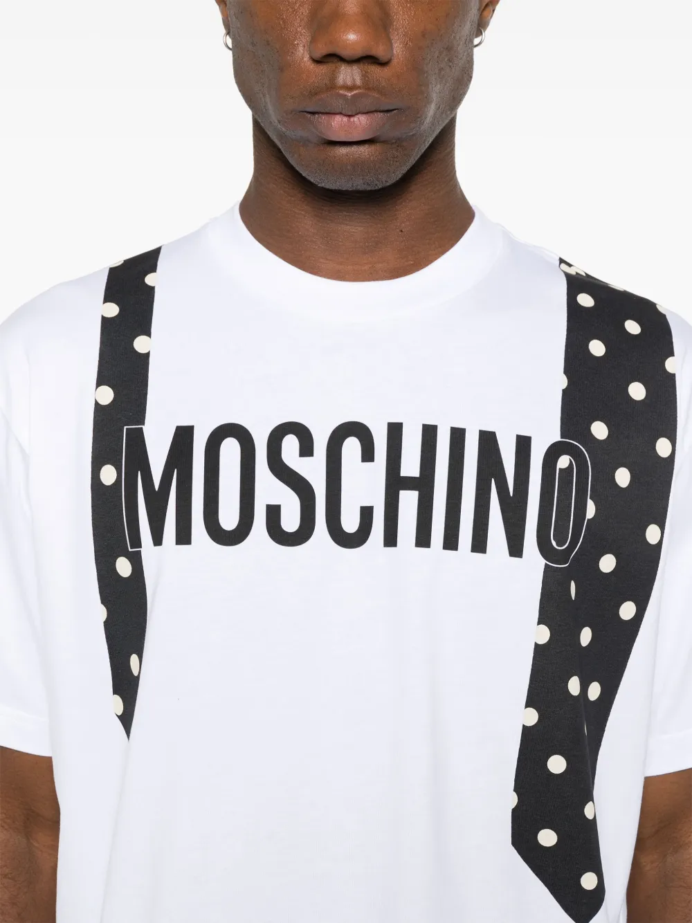 Moschino T-shirt met logoprint Wit