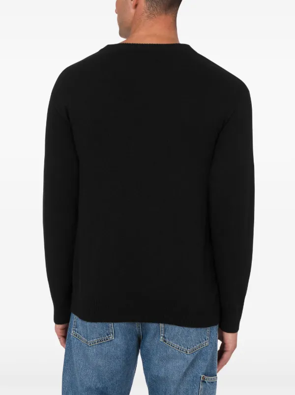Moschino Embroidered Cardigan | Black | FARFETCH ID