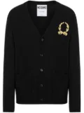 Moschino logo-embroidered cardigan - Black
