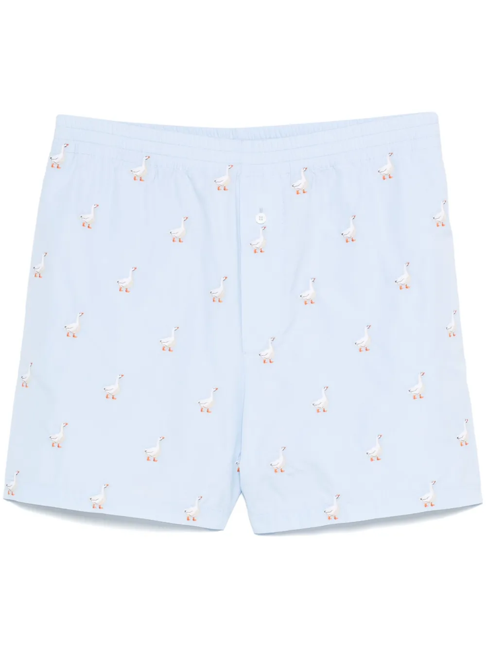 Moschino duck-embroidered shorts | Blue | Image 1
