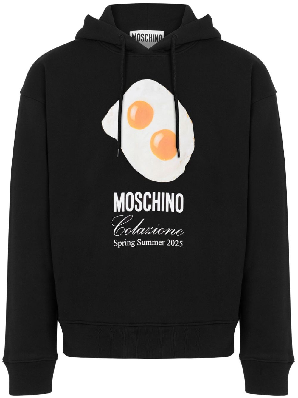 Moschino Hoodie met print Zwart