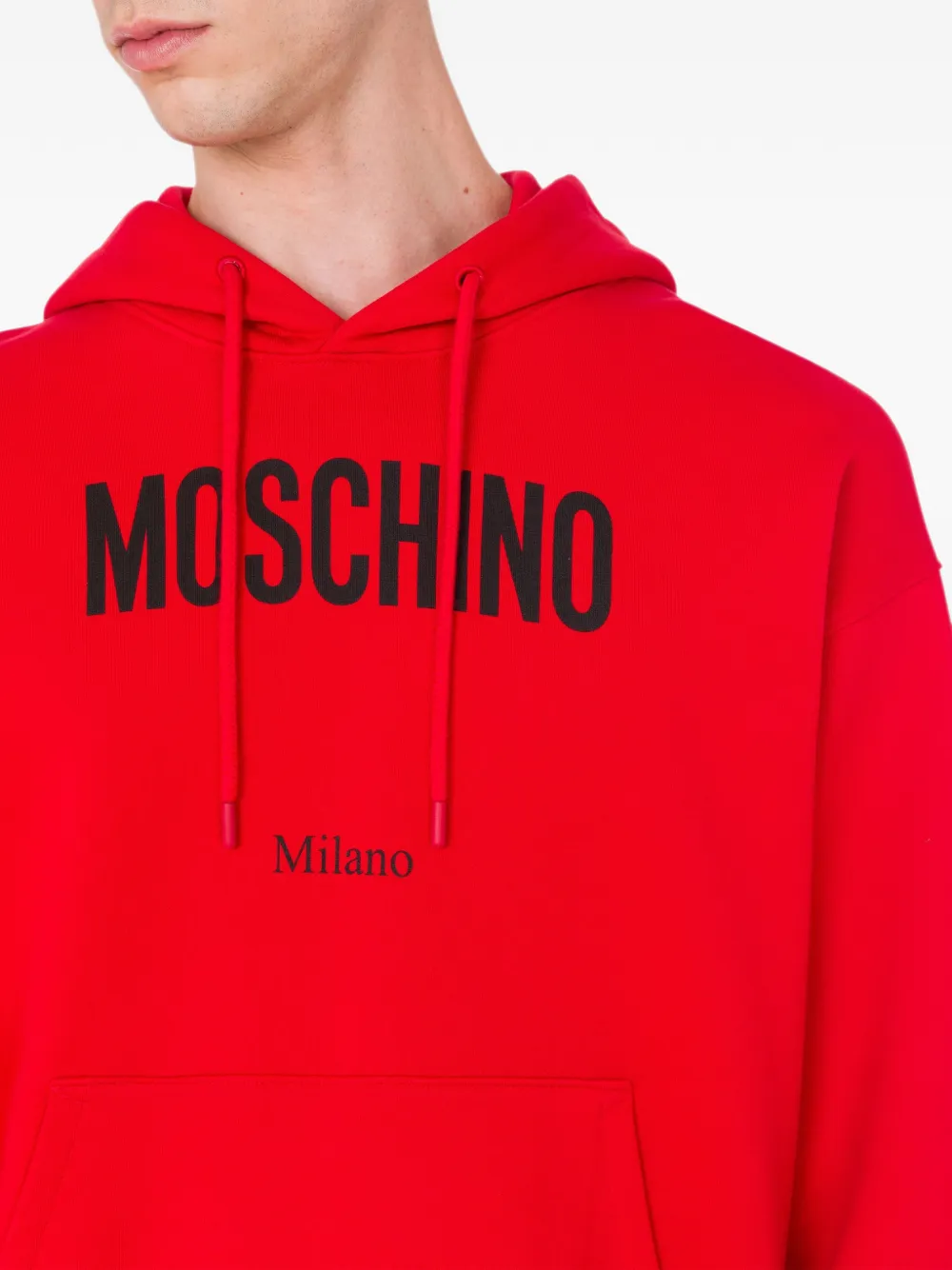 Moschino Hoodie met print Zwart