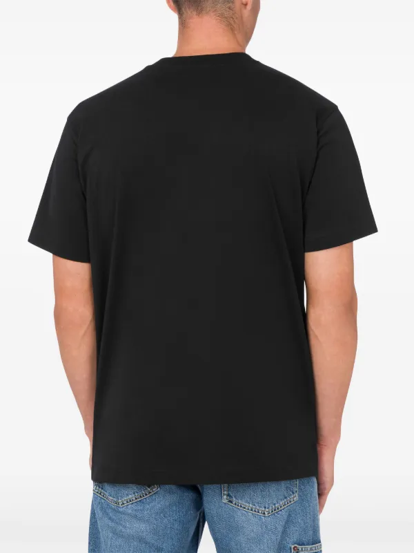 【関税&送料込み】Moschino Jersey T-Shirt With Laurel Prin Moschino Laurel-print Jersey T-shirt | Black | FARFETCH CA