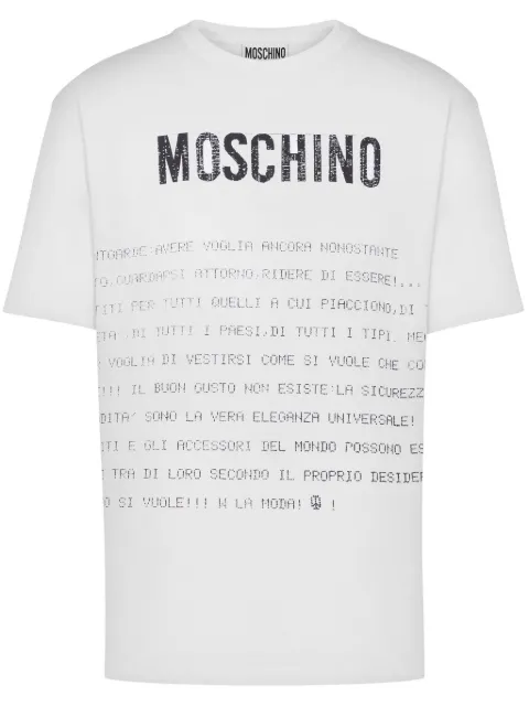 Moschino slogan-print T-shirt