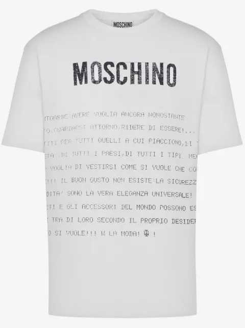 Moschino slogan-print T-shirt