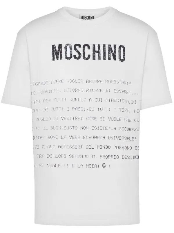 T shirt uomo moschino on sale